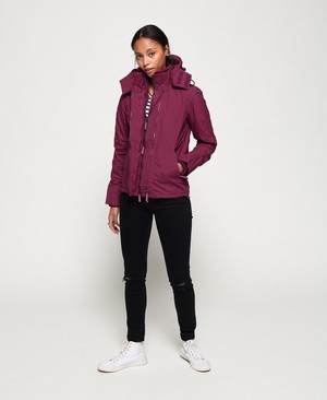 Superdry Pop Cipzár Hooded Arctic SD-Windcheater Női Kabát Sötétkék | LGNTP7512